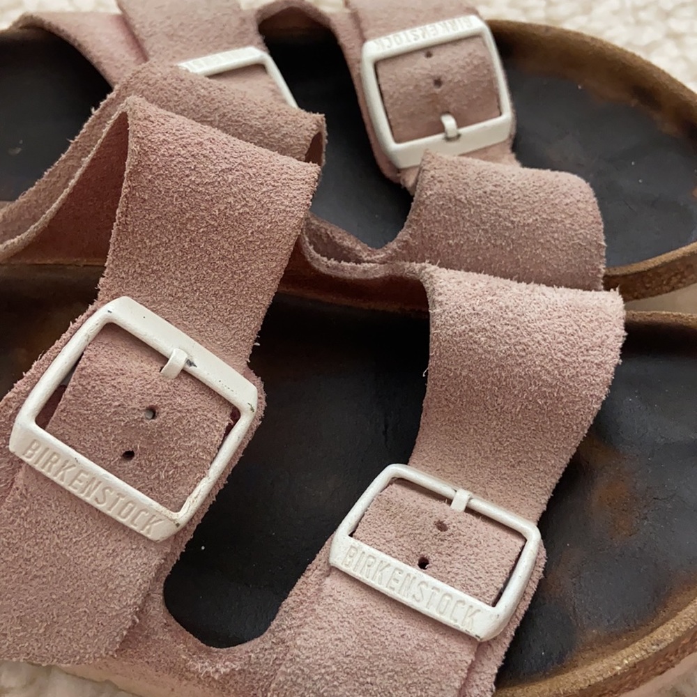 Birkenstock suede soft bed sandals